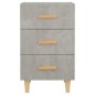 vidaXL Mesita de noche madera de ingeniería gris hormigón 40x40x66 cm vidaXL Mesita de noche madera de ingeniería gris hormigón 40x40x66 cm