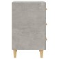 vidaXL Mesita de noche madera de ingeniería gris hormigón 40x40x66 cm vidaXL Mesita de noche madera de ingeniería gris hormigón 40x40x66 cm