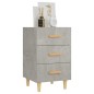 vidaXL Mesita de noche madera de ingeniería gris hormigón 40x40x66 cm vidaXL Mesita de noche madera de ingeniería gris hormigón 40x40x66 cm