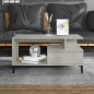 vidaXL Mesa de centro madera contrachapada gris hormigón 90x49x45 cm vidaXL Mesa de centro madera contrachapada gris hormigón 90x49x45 cm