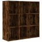 vidaXL Estantería color roble ahumado 98x30x98 cm vidaXL Estantería color roble ahumado 98x30x98 cm