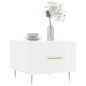 vidaXL Mesa de centro madera de ingeniería brillo blanco 50x50x40 cm vidaXL Mesa de centro madera de ingeniería brillo blanco 50x50x40 cm