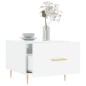 vidaXL Mesa de centro madera de ingeniería brillo blanco 50x50x40 cm vidaXL Mesa de centro madera de ingeniería brillo blanco 50x50x40 cm