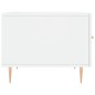 vidaXL Mesa de centro madera de ingeniería brillo blanco 50x50x40 cm vidaXL Mesa de centro madera de ingeniería brillo blanco 50x50x40 cm