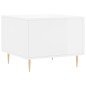 vidaXL Mesa de centro madera de ingeniería brillo blanco 50x50x40 cm vidaXL Mesa de centro madera de ingeniería brillo blanco 50x50x40 cm