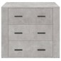 vidaXL Aparador de madera contrachapada gris hormigón 80x33x70 cm vidaXL Aparador de madera contrachapada gris hormigón 80x33x70 cm