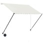 vidaXL Toldo retráctil con LED color crema 150x150 cm vidaXL Toldo retráctil con LED color crema 150x150 cm
