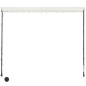 vidaXL Toldo retráctil con LED color crema 150x150 cm vidaXL Toldo retráctil con LED color crema 150x150 cm
