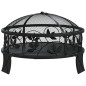 vidaXL Brasero con atizador acero XXL 50 cm vidaXL Brasero con atizador acero XXL 50 cm