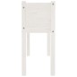 vidaXL Jardineras 2 uds madera maciza de pino blanca 110x31x70 cm vidaXL Jardineras 2 uds madera maciza de pino blanca 110x31x70 cm