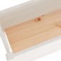vidaXL Jardineras 2 uds madera maciza de pino blanca 110x31x70 cm vidaXL Jardineras 2 uds madera maciza de pino blanca 110x31x70 cm