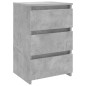 vidaXL Mesita de noche madera contrachapada gris hormigón 40x35x62,5cm vidaXL Mesita de noche madera contrachapada gris hormigón 40x35x62,5cm