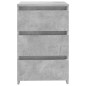 vidaXL Mesita de noche madera contrachapada gris hormigón 40x35x62,5cm vidaXL Mesita de noche madera contrachapada gris hormigón 40x35x62,5cm