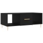 vidaXL Mesa de centro madera contrachapada negro 102x50x40 cm vidaXL Mesa de centro madera contrachapada negro 102x50x40 cm
