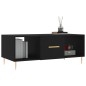 vidaXL Mesa de centro madera contrachapada negro 102x50x40 cm vidaXL Mesa de centro madera contrachapada negro 102x50x40 cm