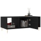 vidaXL Mesa de centro madera contrachapada negro 102x50x40 cm vidaXL Mesa de centro madera contrachapada negro 102x50x40 cm