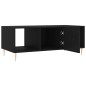 vidaXL Mesa de centro madera contrachapada negro 102x50x40 cm vidaXL Mesa de centro madera contrachapada negro 102x50x40 cm