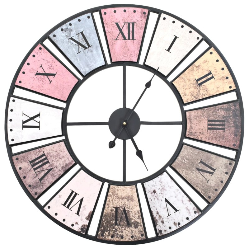 vidaXL Reloj de pared vintage movimiento cuarzo 60 cm XXL vidaXL Reloj de pared vintage movimiento cuarzo 60 cm XXL