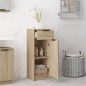 vidaXL Armario de baño madera contrachapada roble Sonoma 32x34x90 cm vidaXL Armario de baño madera contrachapada roble Sonoma 32x34x90 cm