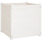 vidaXL Jardineras 2 uds madera maciza de pino blanco 60x60x40 cm vidaXL Jardineras 2 uds madera maciza de pino blanco 60x60x40 cm
