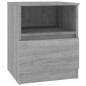 vidaXL Mesitas noche 2 uds madera ingeniería gris Sonoma 40x40x50 cm vidaXL Mesitas noche 2 uds madera ingeniería gris Sonoma 40x40x50 cm
