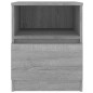 vidaXL Mesitas noche 2 uds madera ingeniería gris Sonoma 40x40x50 cm vidaXL Mesitas noche 2 uds madera ingeniería gris Sonoma 40x40x50 cm
