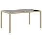 vidaXL Set de comedor de jardín 5 pzas ratán sintético vidrio beige vidaXL Set de comedor de jardín 5 pzas ratán sintético vidrio beige