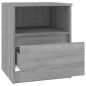 vidaXL Mesitas noche 2 uds madera ingeniería gris Sonoma 40x40x50 cm vidaXL Mesitas noche 2 uds madera ingeniería gris Sonoma 40x40x50 cm