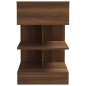 vidaXL Mesita de noche madera contrachapada marrón roble 40x35x65 cm vidaXL Mesita de noche madera contrachapada marrón roble 40x35x65 cm