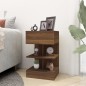 vidaXL Mesita de noche madera contrachapada marrón roble 40x35x65 cm vidaXL Mesita de noche madera contrachapada marrón roble 40x35x65 cm