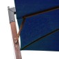 vidaXL Sombrilla colgante con palo madera de abeto azul celeste 3x3 m