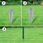 vidaXL Set de euro valla acero verde 10x0,8 m