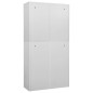 vidaXL Armario de oficina de acero gris claro 90x40x180 cm vidaXL Armario de oficina de acero gris claro 90x40x180 cm