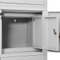 vidaXL Armario de oficina de acero gris claro 90x40x180 cm vidaXL Armario de oficina de acero gris claro 90x40x180 cm