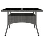 vidaXL Set de comedor de jardín 9 pzas ratán PE y madera acacia gris vidaXL Set de comedor de jardín 9 pzas ratán PE y madera acacia gris