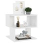 vidaXL Mesa auxiliar de madera contrachapada blanco 40x40x40 cm vidaXL Mesa auxiliar de madera contrachapada blanco 40x40x40 cm