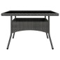 vidaXL Set de comedor de jardín 9 pzas ratán PE y madera acacia gris vidaXL Set de comedor de jardín 9 pzas ratán PE y madera acacia gris