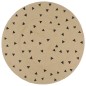 vidaXL Alfombra de yute tejida a mano estampado de triángulos 150 cm vidaXL Alfombra de yute tejida a mano estampado de triángulos 150 cm