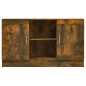 vidaXL Aparador madera contrachapada color roble ahumado 120x30,5x70cm vidaXL Aparador madera contrachapada color roble ahumado 120x30,5x70cm