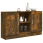 vidaXL Aparador madera contrachapada color roble ahumado 120x30,5x70cm vidaXL Aparador madera contrachapada color roble ahumado 120x30,5x70cm