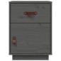 vidaXL Mesitas de noche 2 uds madera maciza de pino gris 40x34x55 cm vidaXL Mesitas de noche 2 uds madera maciza de pino gris 40x34x55 cm
