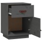 vidaXL Mesitas de noche 2 uds madera maciza de pino gris 40x34x55 cm vidaXL Mesitas de noche 2 uds madera maciza de pino gris 40x34x55 cm
