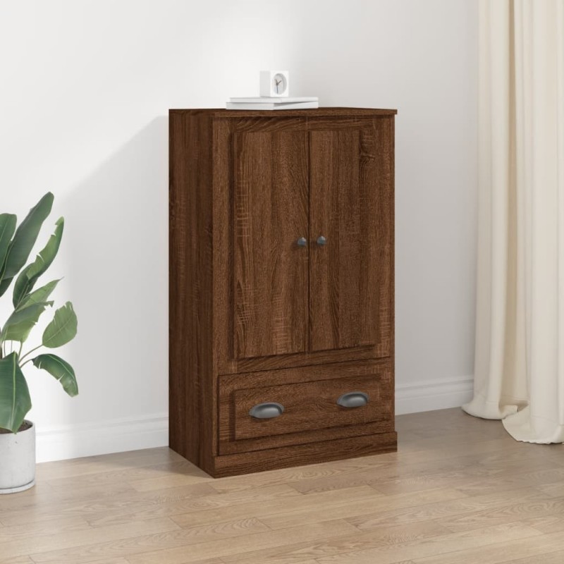 vidaXL Aparador de madera contrachapada marrón roble 60x35,5x103,5 cm vidaXL Aparador de madera contrachapada marrón roble 60x35,5x103,5 cm