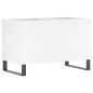 vidaXL Mueble para discos madera contrachapada blanco 74,5x38x48 cm vidaXL Mueble para discos madera contrachapada blanco 74,5x38x48 cm