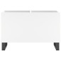 vidaXL Mueble para discos madera contrachapada blanco 74,5x38x48 cm vidaXL Mueble para discos madera contrachapada blanco 74,5x38x48 cm