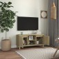 vidaXL Mueble de TV patas madera maciza roble Sonoma 103,5x35x50 cm vidaXL Mueble de TV patas madera maciza roble Sonoma 103,5x35x50 cm