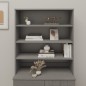 vidaXL Aparador superior HAMAR pino macizo gris claro 90x30x100 cm vidaXL Aparador superior HAMAR pino macizo gris claro 90x30x100 cm