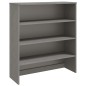 vidaXL Aparador superior HAMAR pino macizo gris claro 90x30x100 cm vidaXL Aparador superior HAMAR pino macizo gris claro 90x30x100 cm