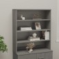 vidaXL Aparador superior HAMAR pino macizo gris claro 90x30x100 cm vidaXL Aparador superior HAMAR pino macizo gris claro 90x30x100 cm