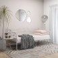 vidaXL Estructura de sofá cama de metal blanco 90x200 cm vidaXL Estructura de sofá cama de metal blanco 90x200 cm